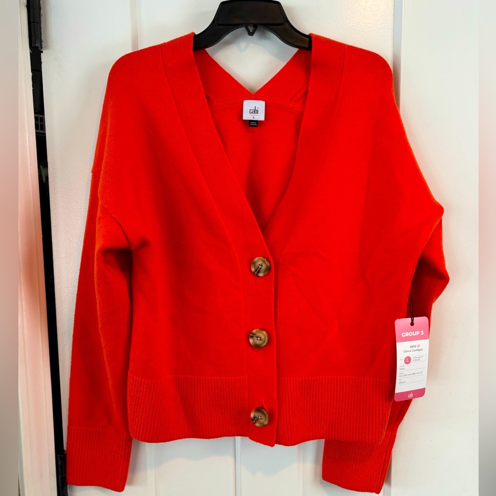 NWT Cabi Citrus Cardigan NWT large
